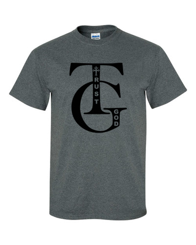 Trust God men's Christian tee - front graphic