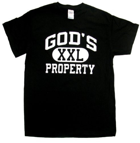 God's Property XXL Varsity Athletic men's Christian tee - front graphic