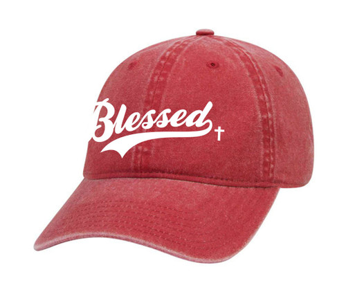 Blessed Cross Christian Jesus Women's Twill Dad Hat Adjustable Baseball Cap