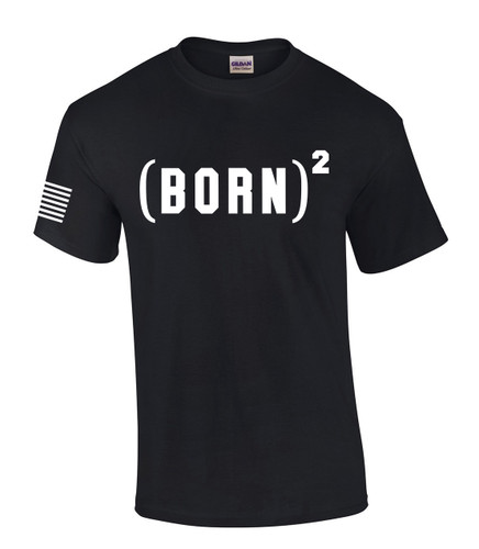 Born Again Jesus men's Christian tee - front graphic