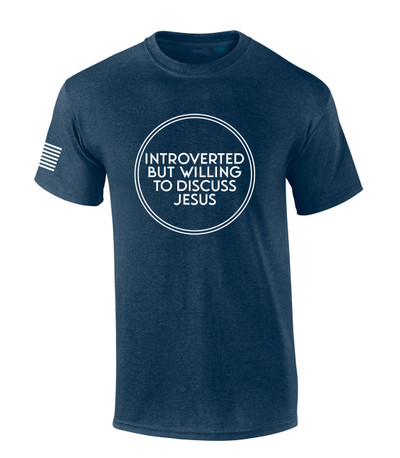 Introverted But Willing To Discuss Jesus Sweatshirt main image 0
