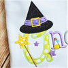 Witchy Alpha Machine Embroidery Design