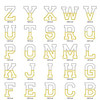 Team Applique Alphabet Embroidery Font Design