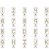 Pencil 2 Alphabet  Embroidery Design Font