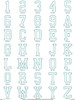Letterman School Alphabet Font Machine Embroidery Design for Back to School