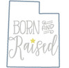 Utah Born and Raised Vintage and Blanket Stitch Applique Machine Embroidery Design