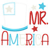 Mr America Blanket and Vintage Applique Embroidery Design