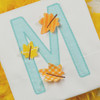 3D Leaf Applique Alpha Machine Embroidery Design