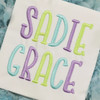 Sadie Embroidery Font Machine Embroidery Design