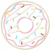 Donut Satin and Zigzag Applique   Embroidery Design