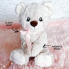Charity Memory Bear Plush Design For Machine Embroidery Instant Download