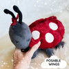Lydia Mini Ladybug Valentine Plushie Design Instant Download For Machine Embroidery
