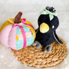 Crow Scarecrow Bird Plushie Machine Embroidery Design for Instant Download