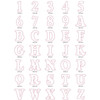 Zoe Alphabet Embroidery Font Design