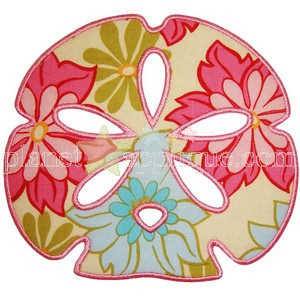 Sand Dollar Applique Embroidery Machine Design