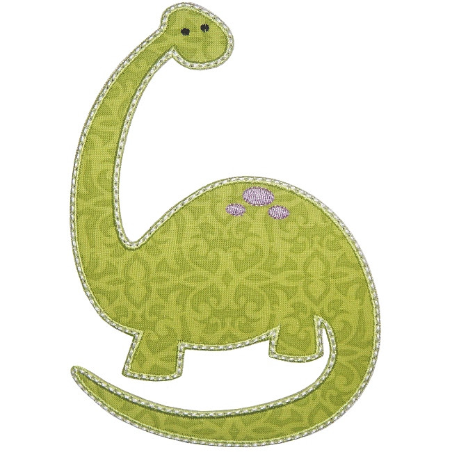 Dinosaur 2 Applique Embroidery Machine Design