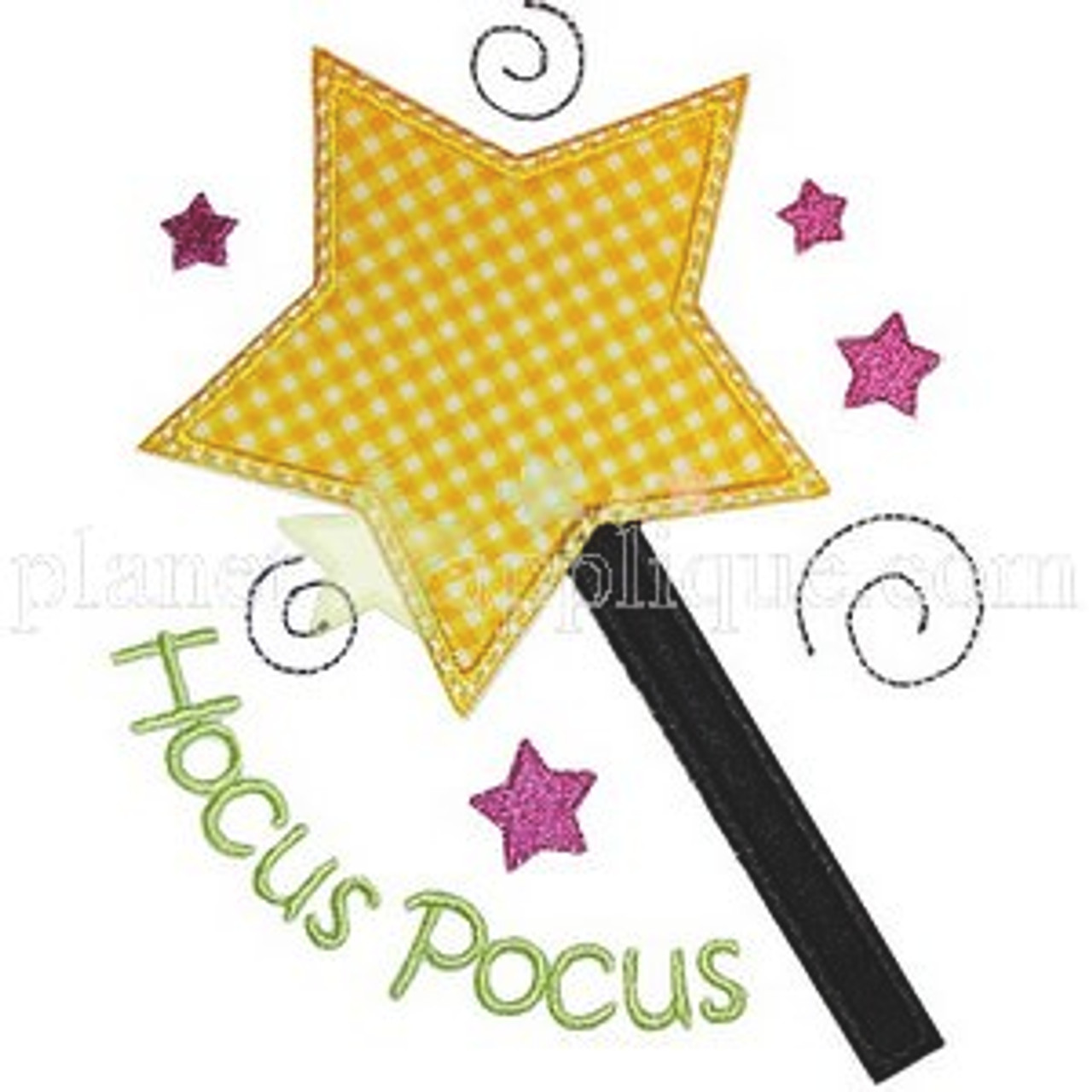 Magic Wand Applique Embroidery Machine Design