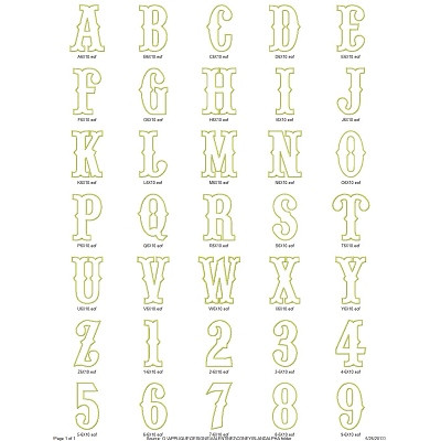 Coney Island Alpha Embroidery Machine Design