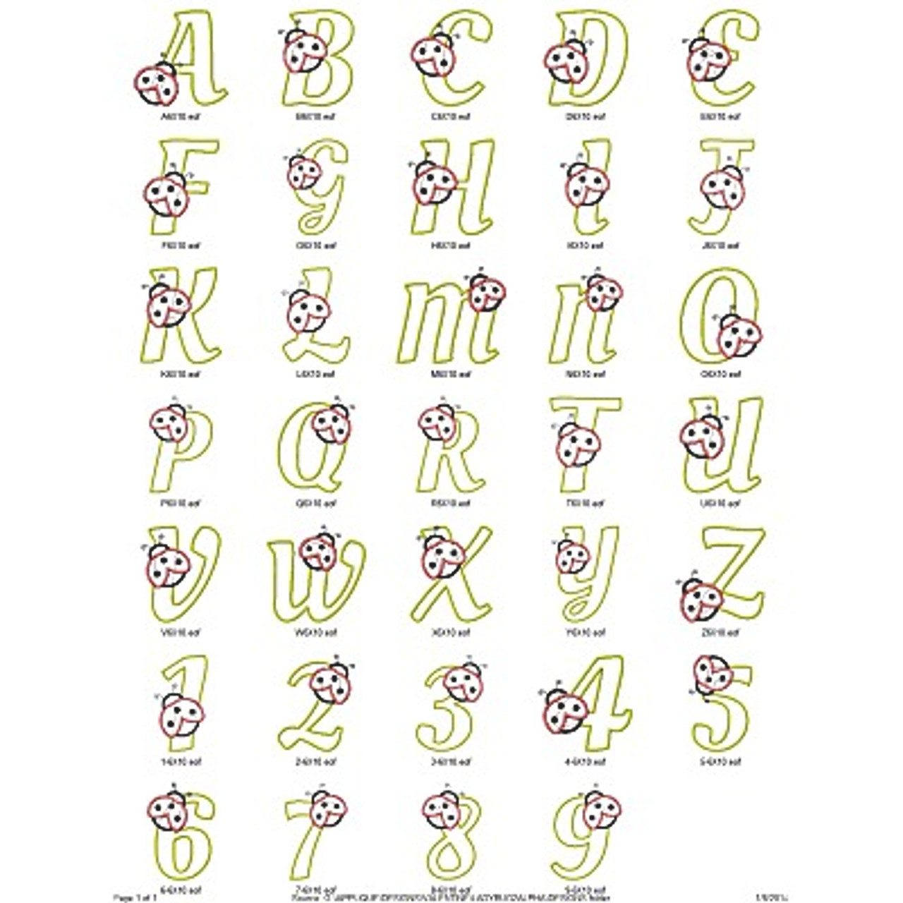 Ladybug Alphabet and Numbers Svg Love Bug Letters (Instant Download) 