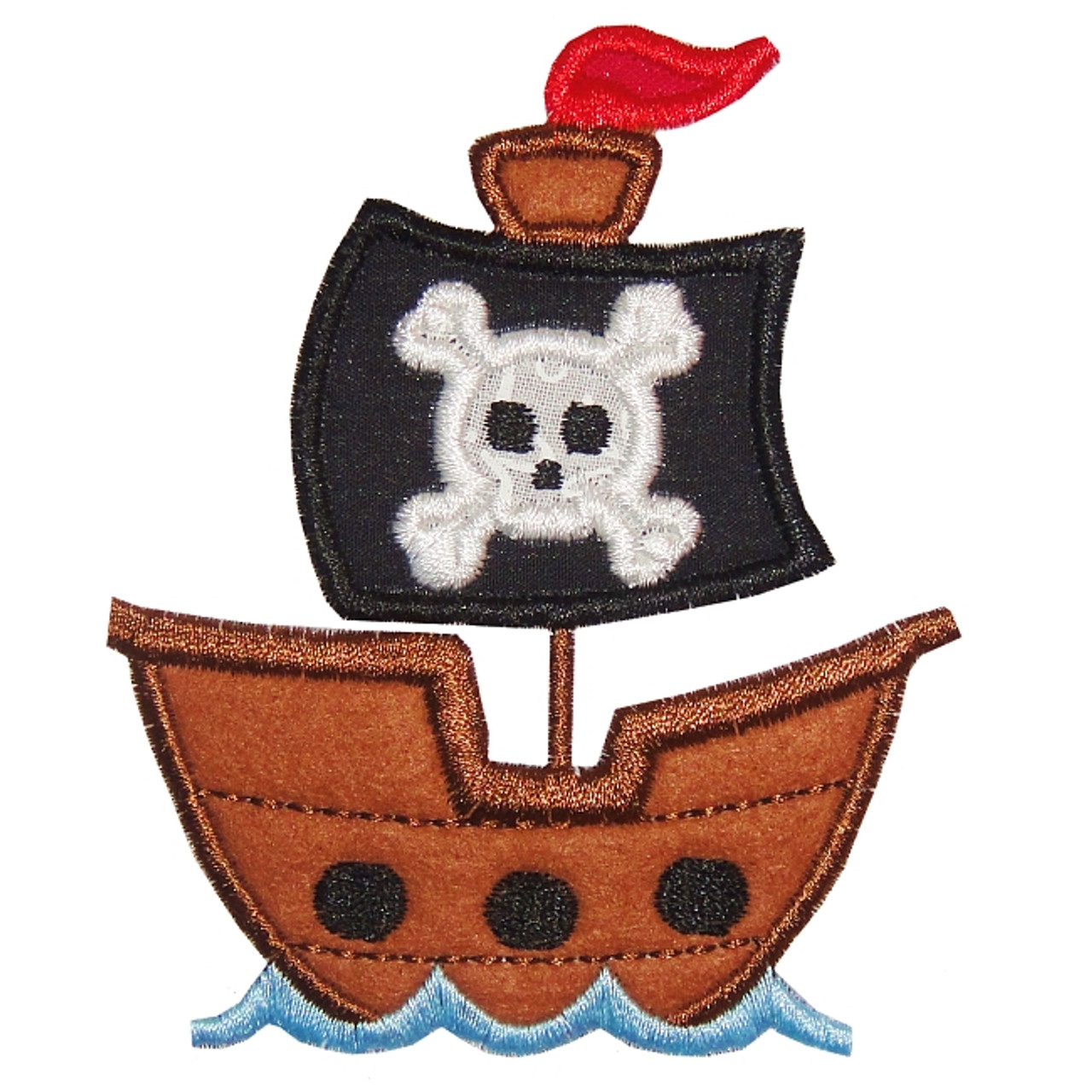 ITH Pirate Patch Embroidery Machine Design