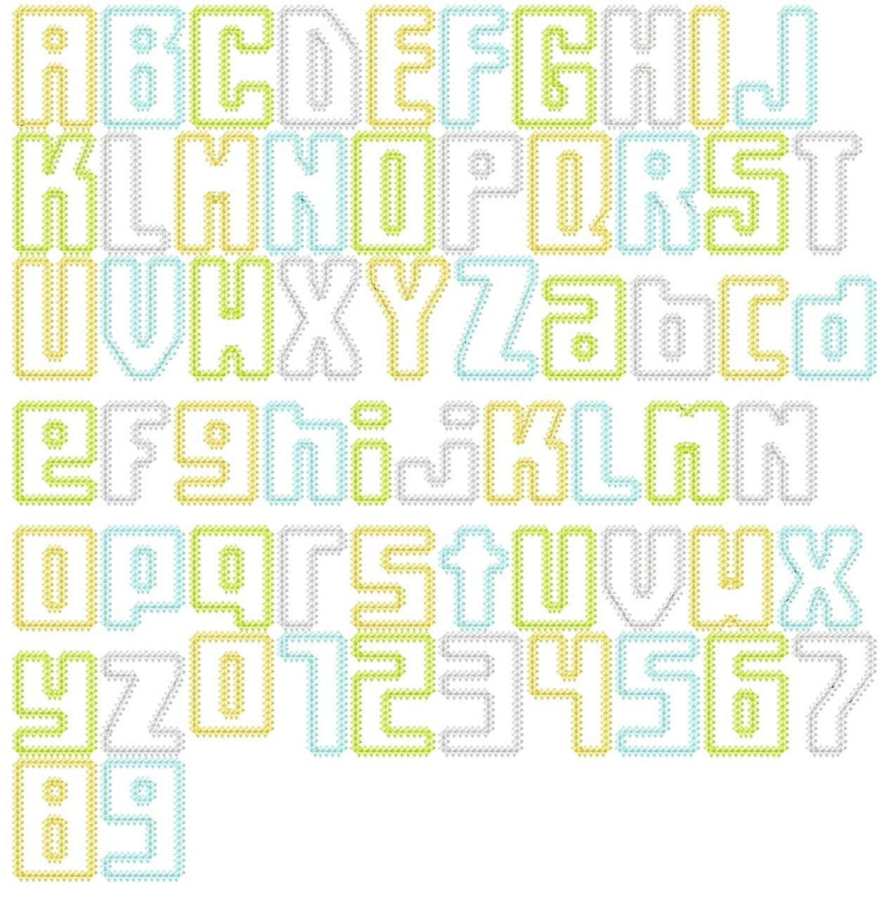 Futura Number Stencil Set