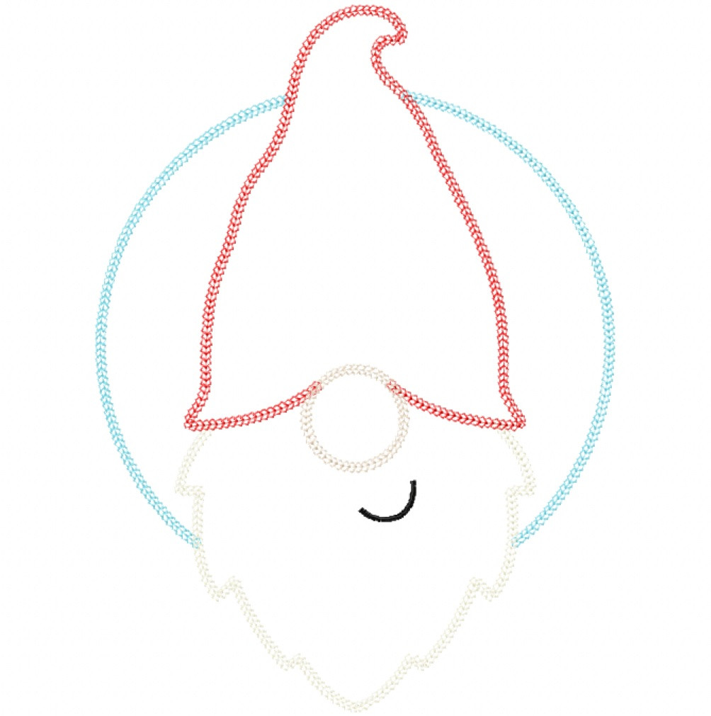 Janome Patch Gnome Patch Vintage and Chain Stitch Embroidery Machine Design