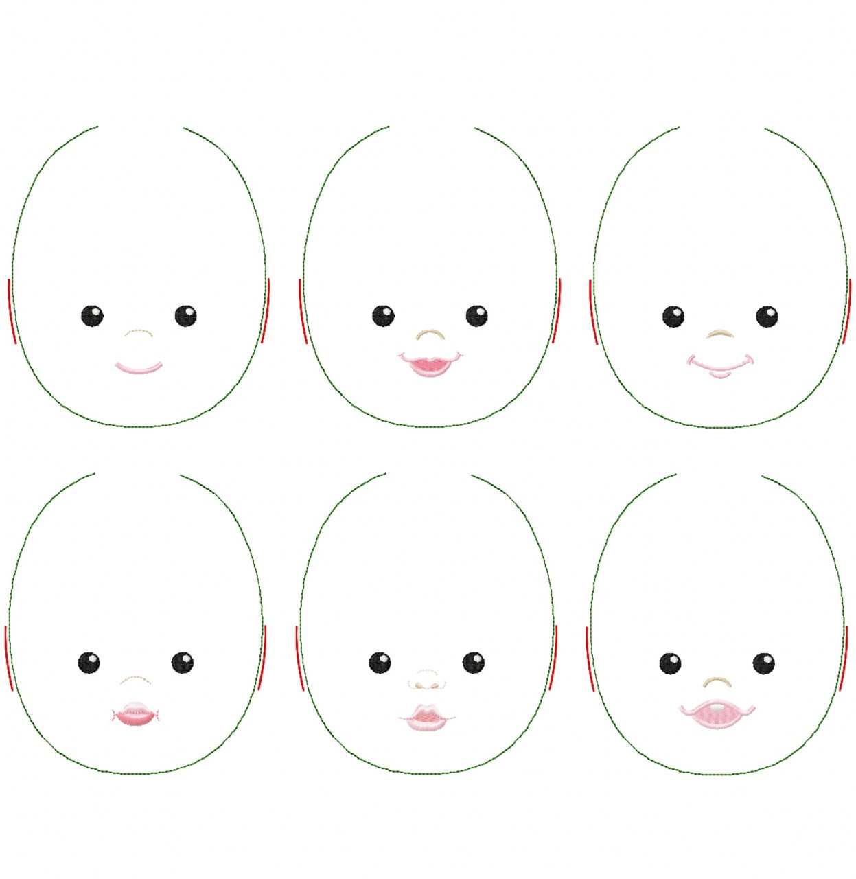 Mable Doll Faces Addon Embroidery Machine Design mable-doll-faces-addon-embroidery-machine-design