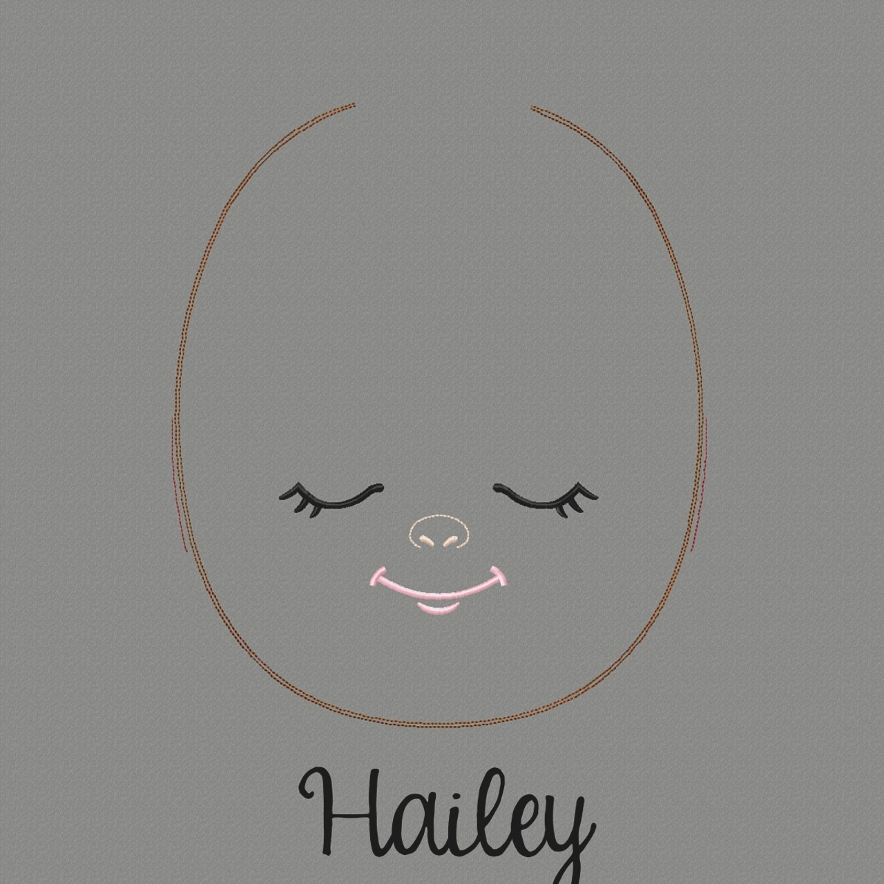 Hailey Doll Faces Addon Embroidery Machine Design