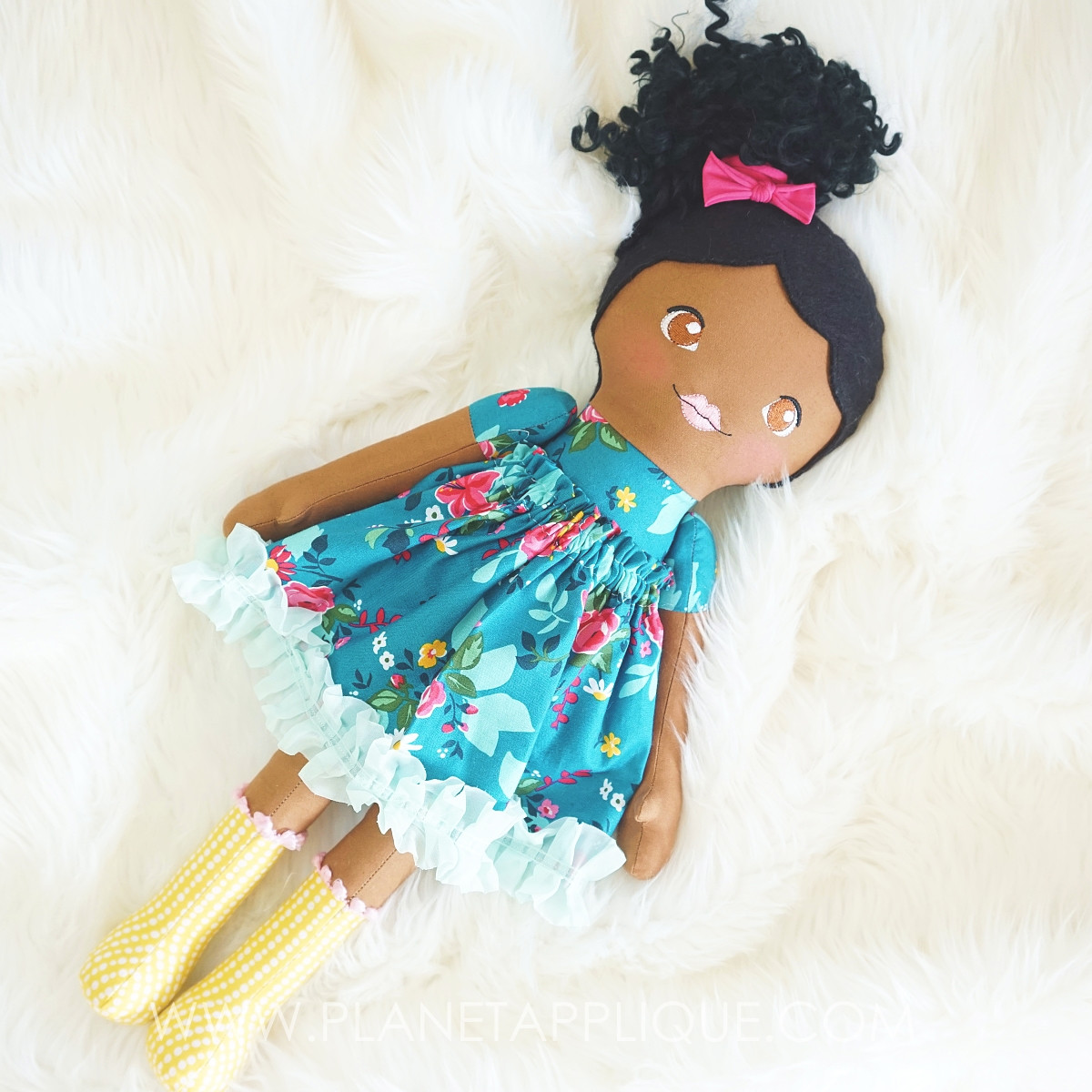 Darling Cloth Rag Doll Machine Embroidery Design Instant Download
