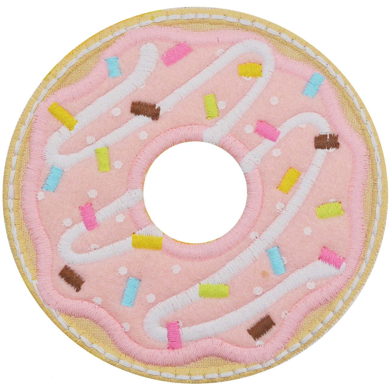 Donut Satin and Zigzag Applique Embroidery Design