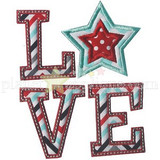 Patriot Love Applique Machine Embroidery Design