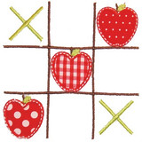 Tic Tac Apples Machine Embroidery Design