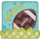 Football Patch Machine Embroidery Design