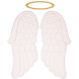 Angel Wings Applique Machine Embroidery Design