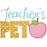 Teachers Pet Applique Machine Embroidery Design