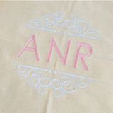 Wedding Scroll Monogram Embroidery Font Design