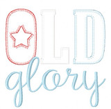 Old Glory Blanket and Vintage Applique Embroidery Design
