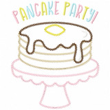 Pancake Party Vintage and Chain Stitch Machine Embroidery Design