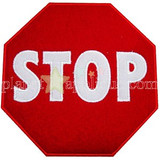 Stop Sign Applique Machine Embroidery Design