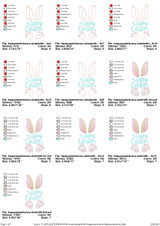 Happy Easter Bunny Simple Stitch and Sketch Fill Applique Embroidery Design