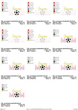 Soccer Mom Simple Stitch and Sketch Fill Applique