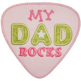 My Dad Rocks Machine Embroidery Design