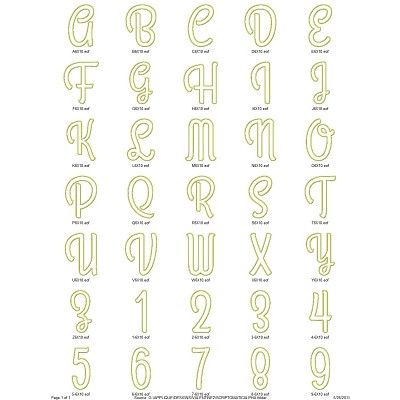 Scriptomatic Alpha Embroidery Machine Design