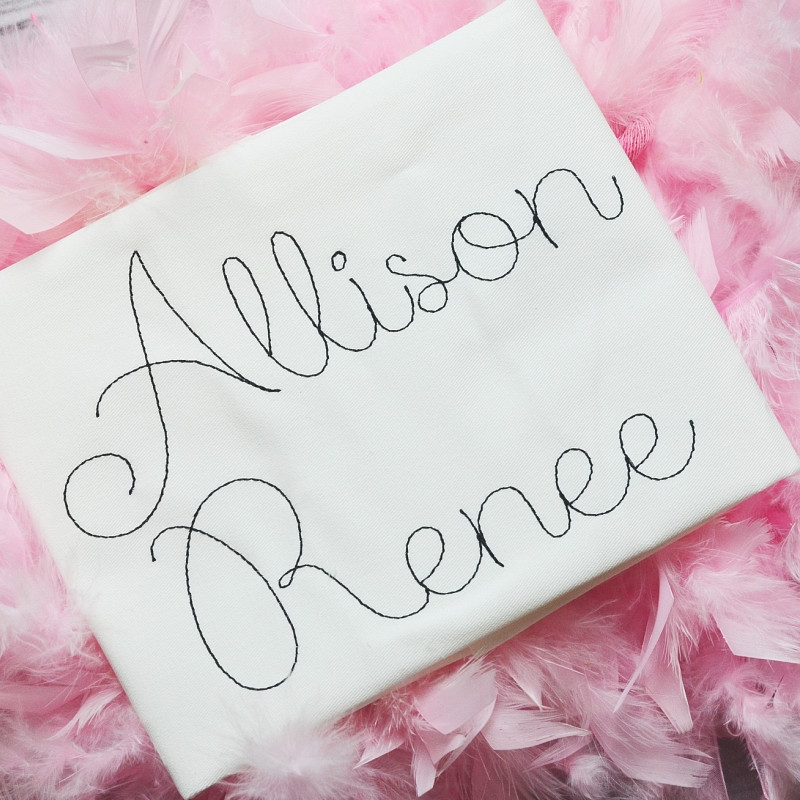 Rachel Simple Embroidery Font Embroidery Machine Design