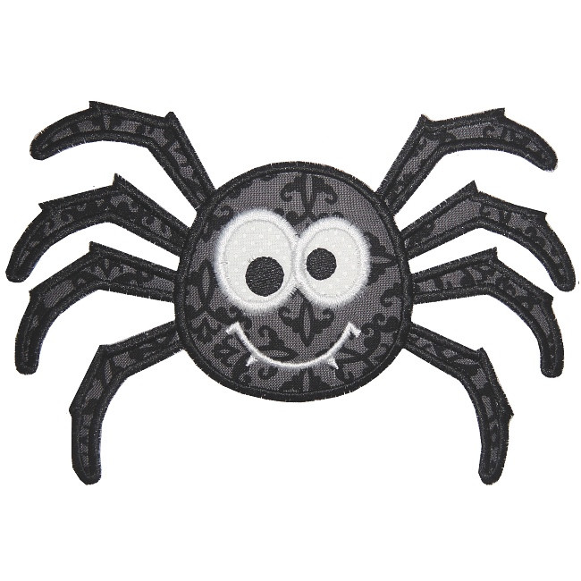 Cute Spider Applique Embroidery Machine Design