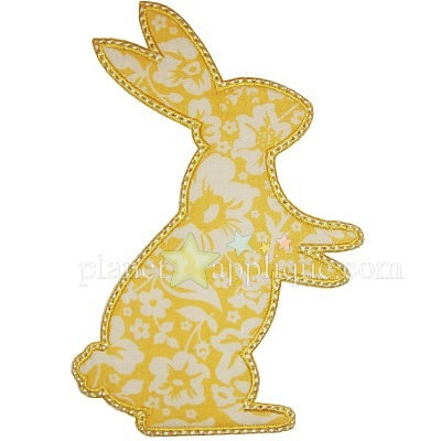 Simple Bunny 3 Applique Embroidery Machine Design