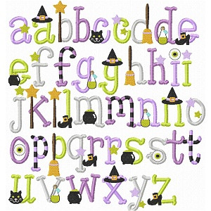 Bewitched Embroidery Font Embroidery Machine Design