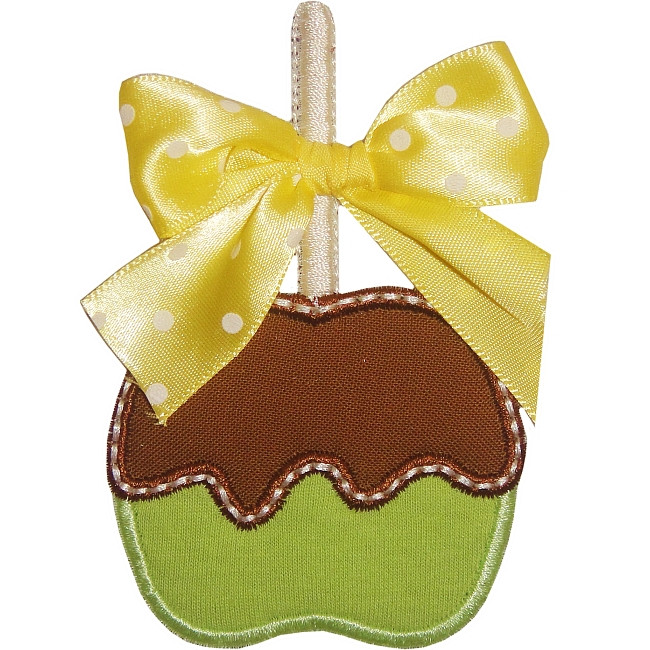 Candy Apple Applique Embroidery Machine Design