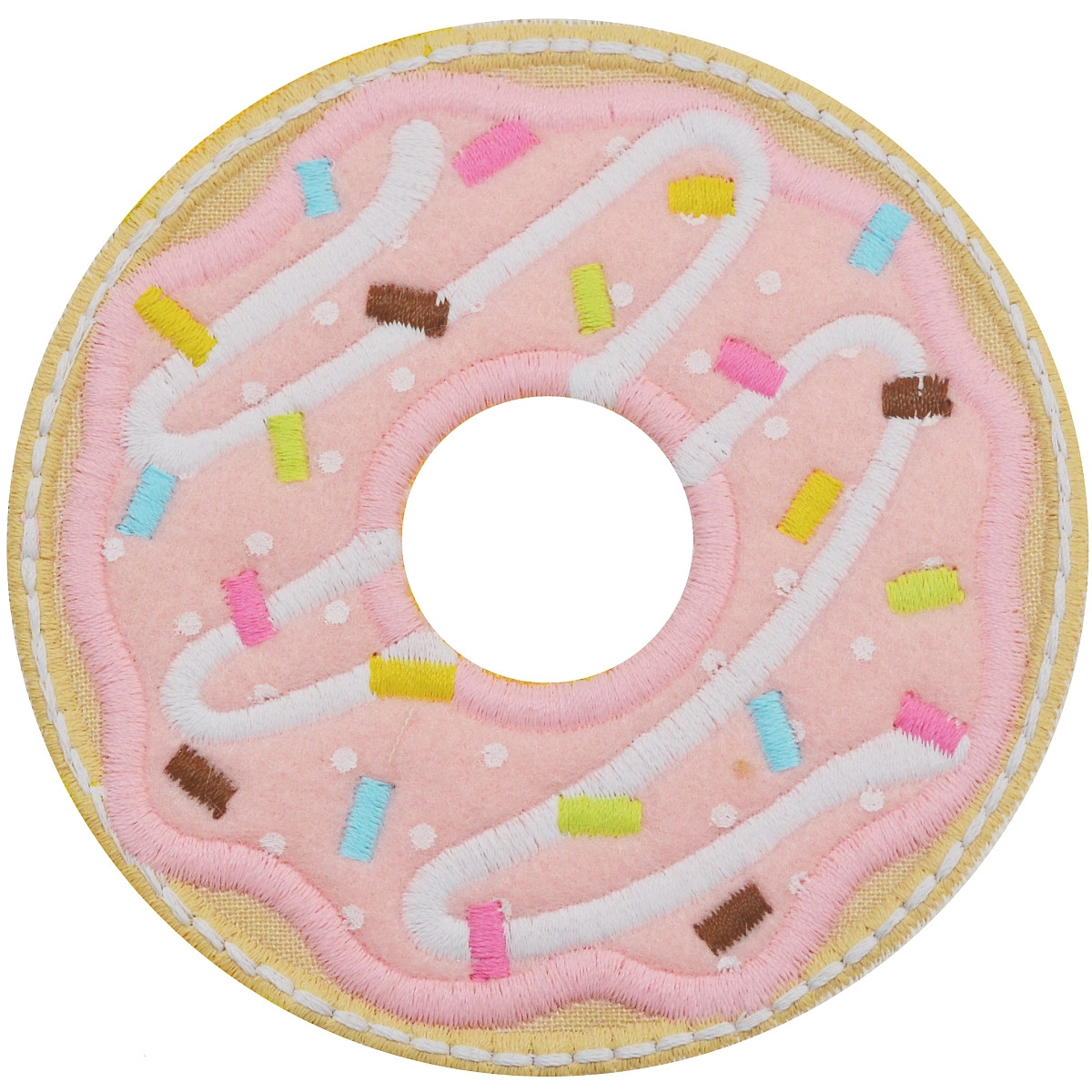 Donut Satin and Zigzag Applique Embroidery Machine Design