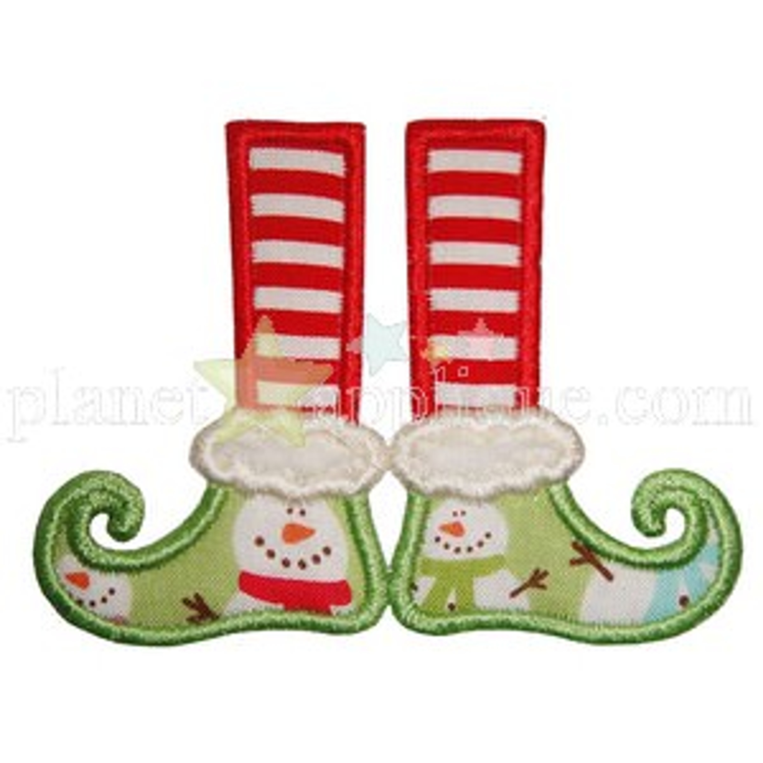 Elf feet applique embroidery machine design Elf feet applique embroidery machine design